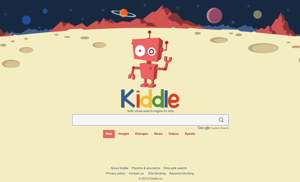 Kiddle-homepage