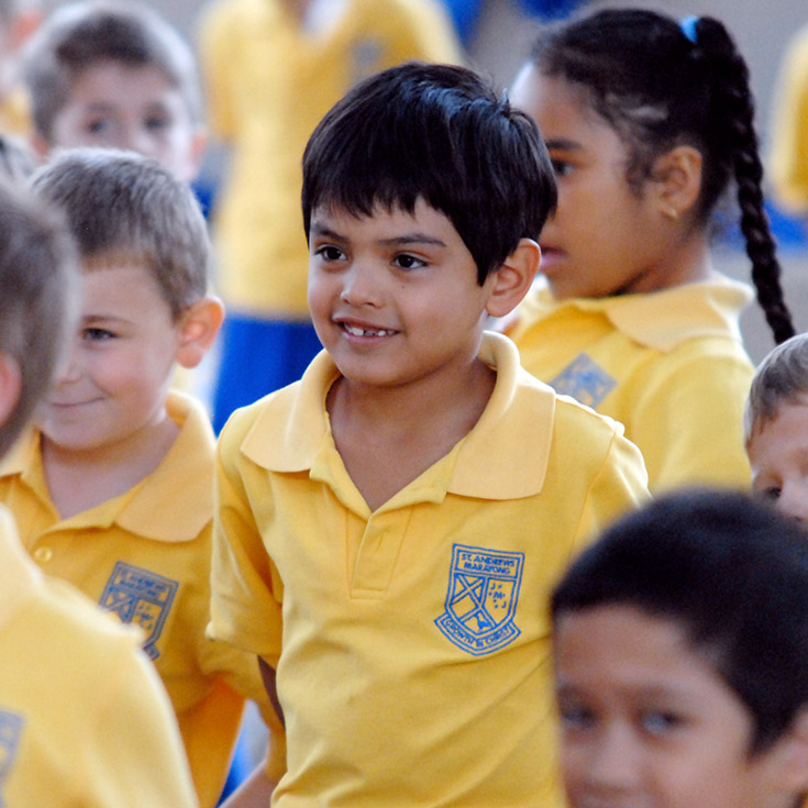 Student in the playground at St Andrews Primary School Marayong in 2008